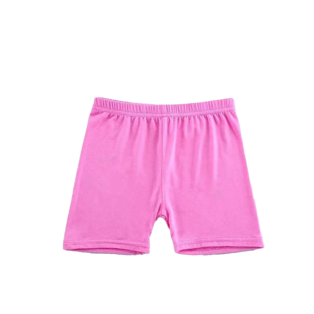 1pc doce cor meninas calças de segurança curtas crianças roupa interior leggings crianças verão bonito confortável shorts cuecas para 4-6y
