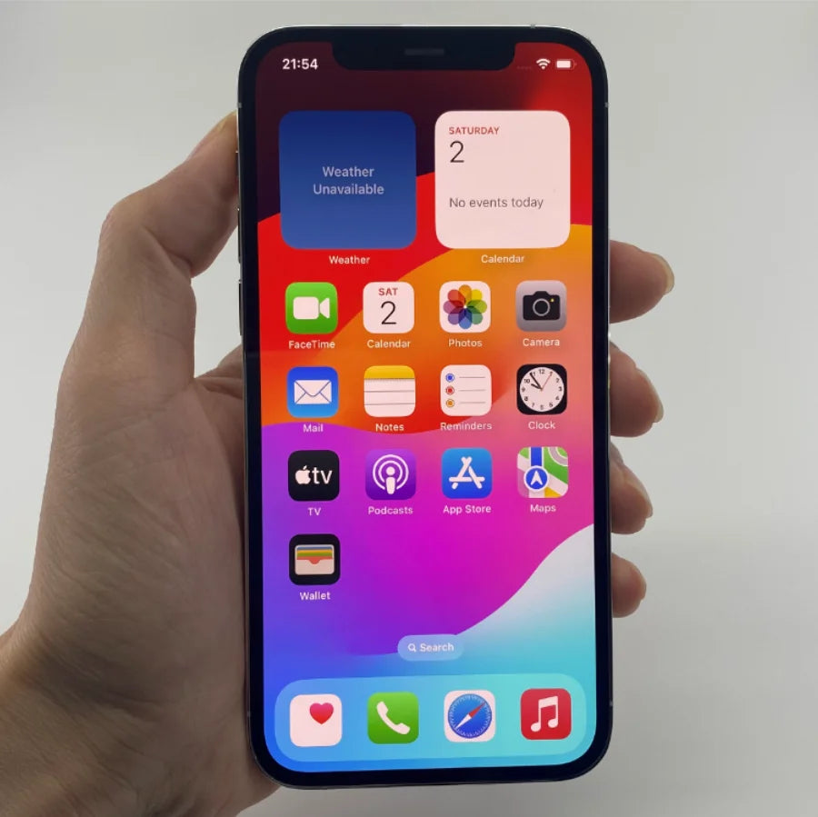 iPhone 12 pro desbloqueado smartphone 128gb/256gb rom 6.1 'display oled a14 chip biônico face id 12mp câmera tripla celular