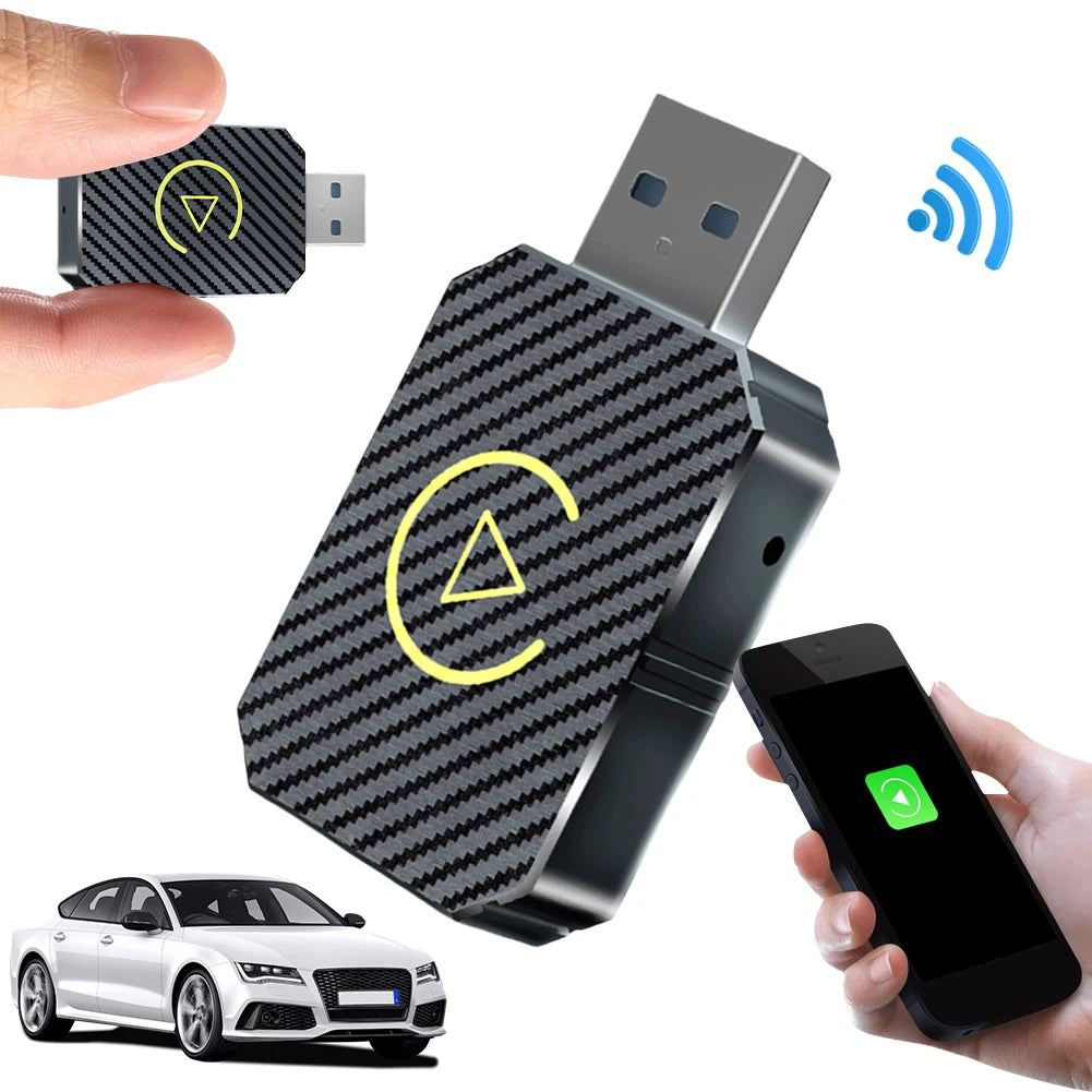 Carplay sem fio android adaptador automático plug & play usb carro dongle sem fio para oem com fio carplay/android carros automóveis