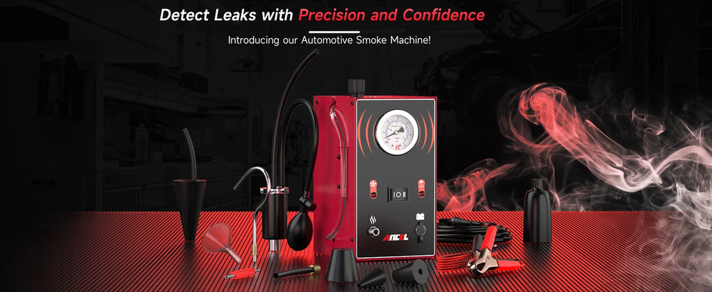 Ancel s200 evap detector de vazamento de fumaça para carro motocicleta máquina de fumaça ferramenta diagnóstico testador vácuo óleo combustível tubo vazamento localizador