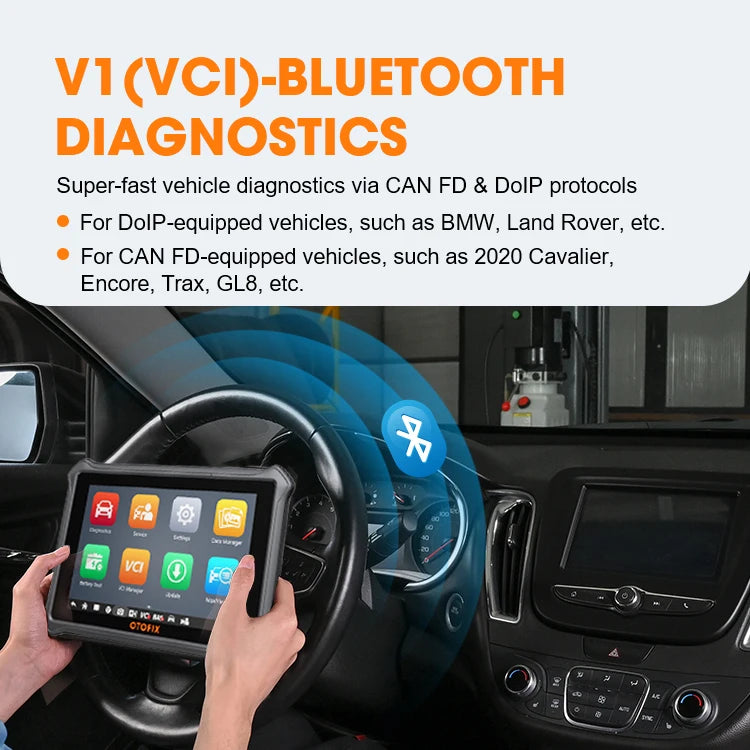 OTOFIX D1 LITE OBD2 Scanner Ferramenta de diagnóstico de carro Bluetooth Controle bidirecional sem fio OBD Ferramenta de digitalização automotiva Teste ativo