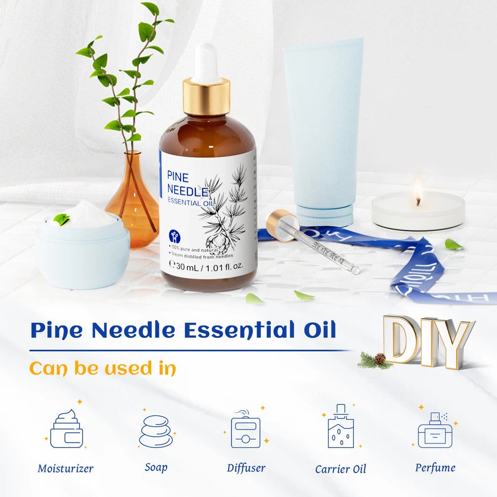 Série de óleos essenciais HIQILI 30ml, 100% natural de lavanda/limão/rosa/sândalo, adequado para umidificadores/velas perfumadas DIY