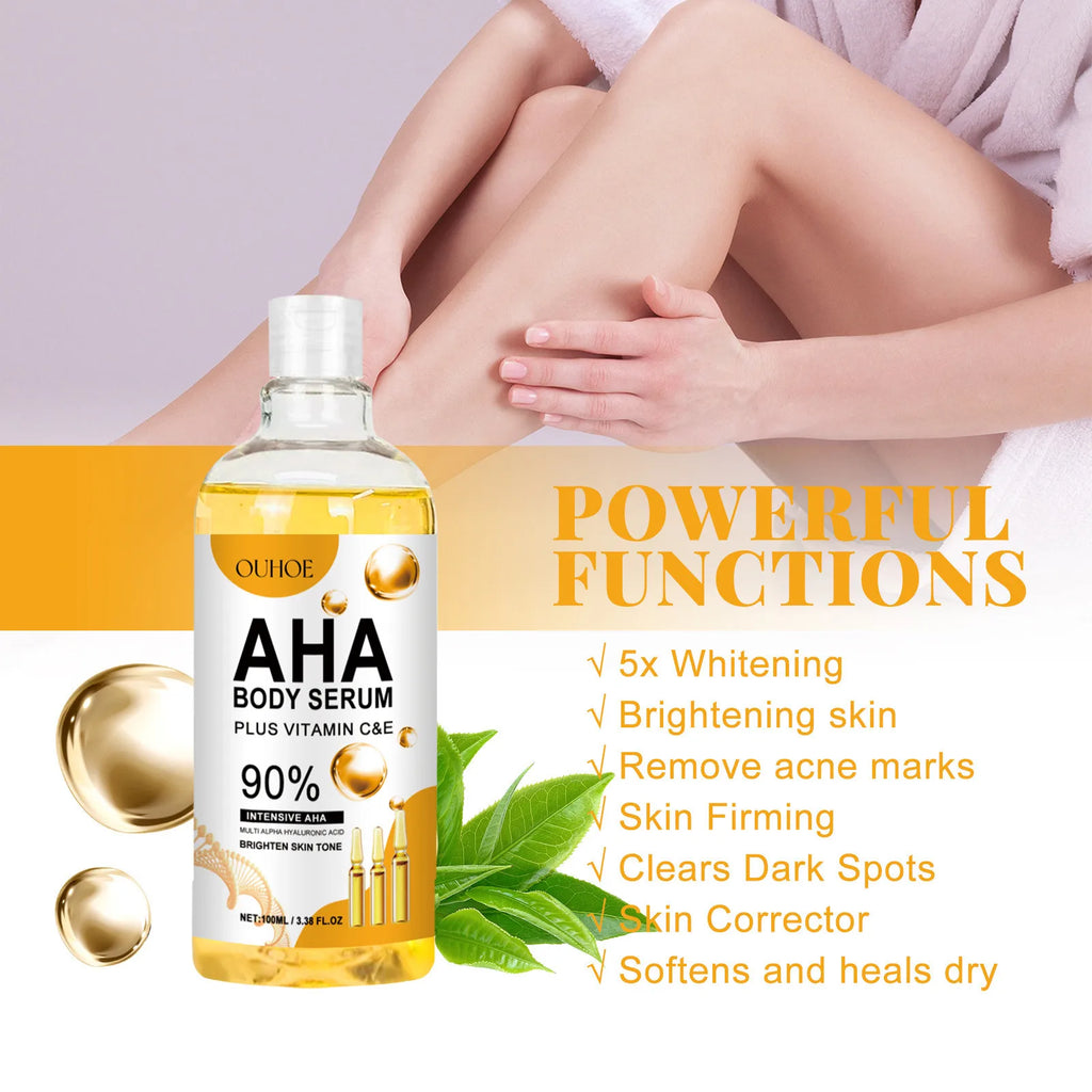 Ácido hialurónico vitamina C AHA soro facial manchas escuras corretor encolhimento poros hidratante clareamento reparação clarear o corpo cuidados com a pele