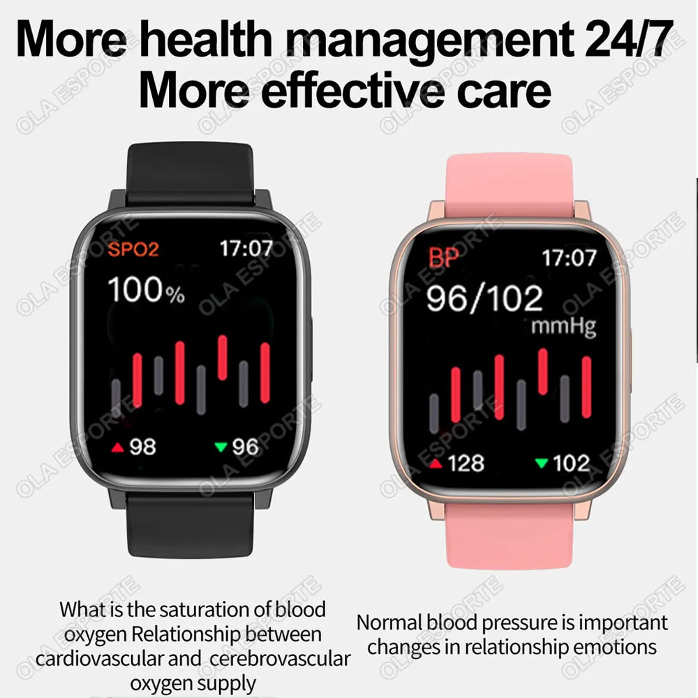 Relógio inteligente 2025 bluetooth chamada sono freqüência cardíaca monitoramento de saúde gps relógios para homens mulheres esporte fitness à prova dwaterproof água smartwatch