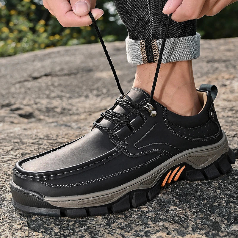 Nova chegada dos homens sapatos casuais feitos à mão mocassins de couro genuíno confortáveis sapatos de caminhada masculinos mocassins de qualidade tênis masculinos