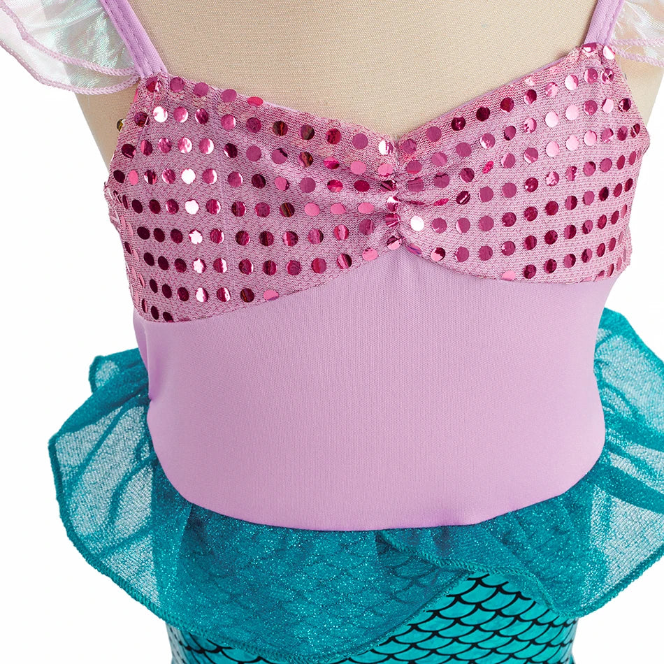 Crianças neve branca cinderela aurora anna elsa traje menina cosplay vestido crianças encanto mirabel pequena sereia roupas de halloween