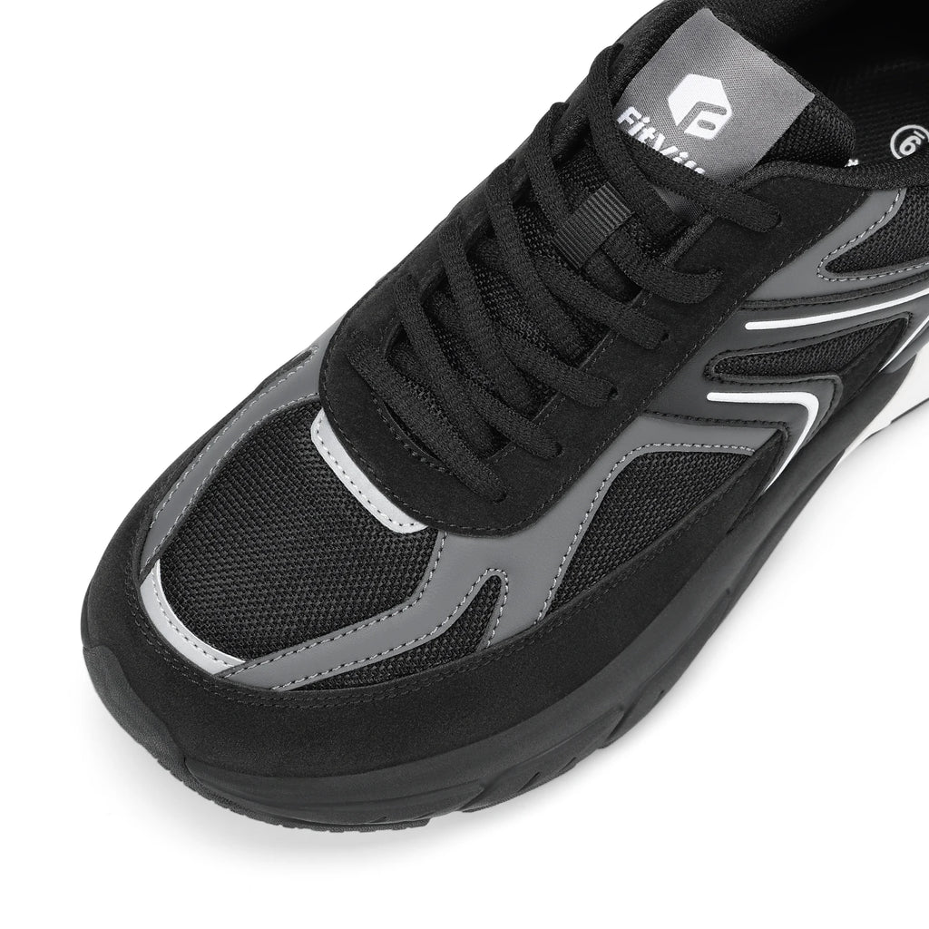 Fittington sapatos largos para homens sapatos de caminhada tênis casuais sapatos ortopédicos suporte de arco para fascite plantar neuropatia
