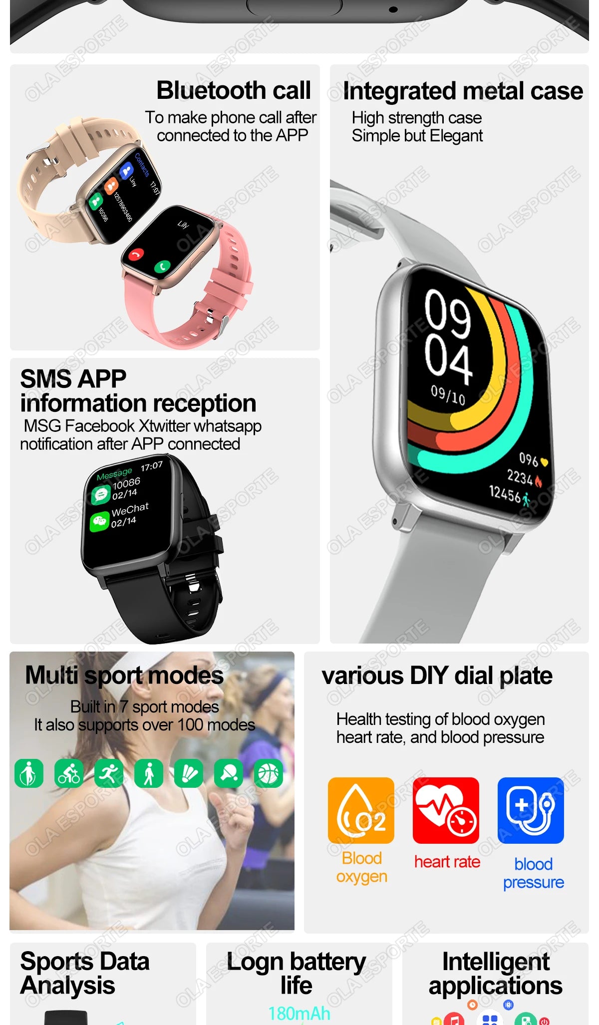 Relógio inteligente 2025 bluetooth chamada sono freqüência cardíaca monitoramento de saúde gps relógios para homens mulheres esporte fitness à prova dwaterproof água smartwatch