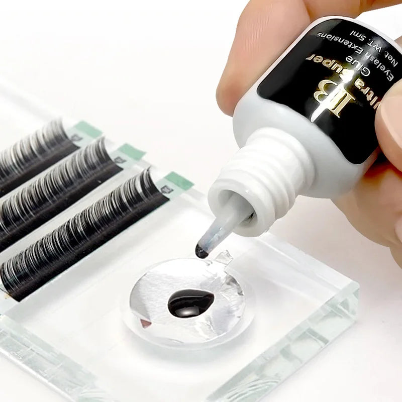 5 garrafas originais ibeauty ib ultra super cola para extensões de cílios 5ml coreia tampa verde lash cola ferramentas de maquiagem atacado