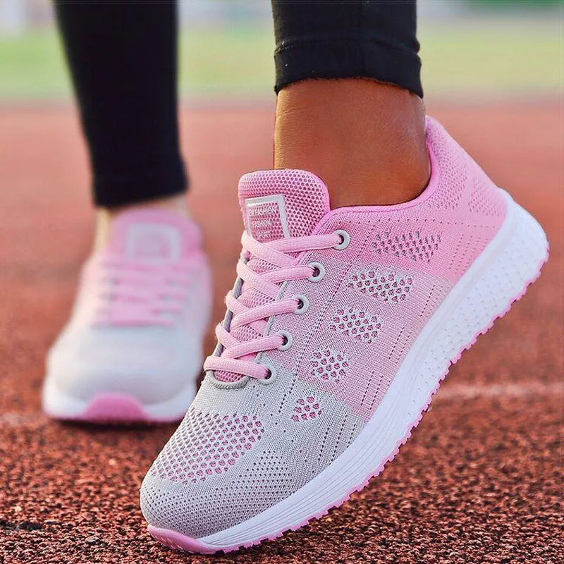 Tênis Esportivos Femininos da Moda para Academia, Tênis de Primavera com Cores Mistas, Sapatilhas Casuais Femininas, Tênis de Treino, Tenis Mujer