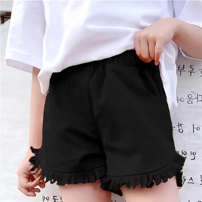 IENENS Roupas de verão para bebês meninas, shorts jeans, calças jeans, roupas infantis, calças curtas casuais para meninas, calças infantis