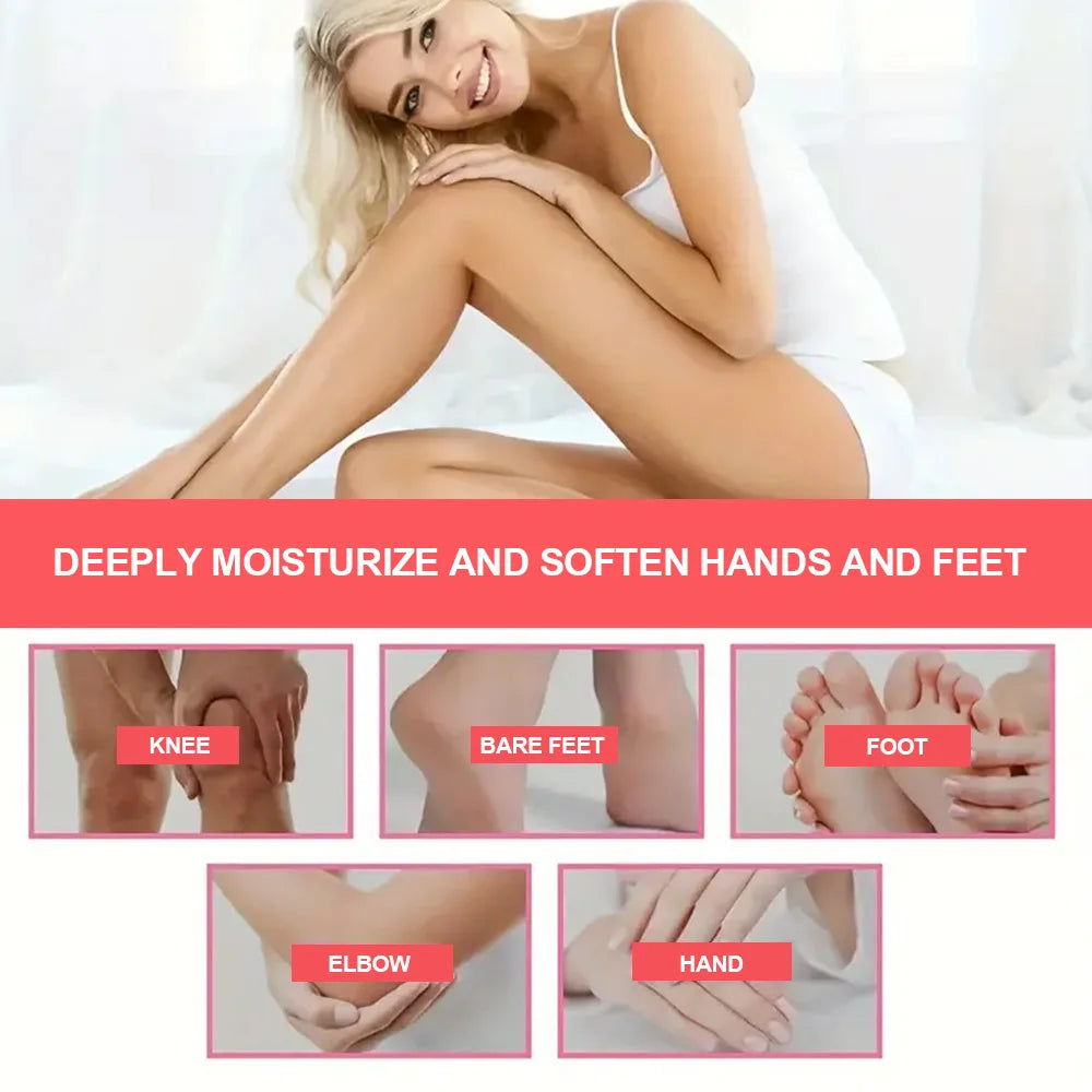 Cuidados com os pés creme reparação anti-secagem anti-rachaduras hidratante esfoliante calcanhar máscara remoção calo clareamento ﻿