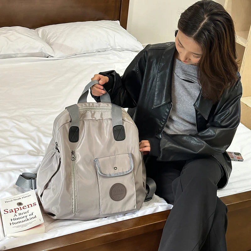mochila femininas bolsa escolar bolsas femininas promoção Mochilas de moda multifuncionais de grandes dimensões para mulheres bolsa de ombro de separação seca e molhada de grande capacidade para viagens esportivas