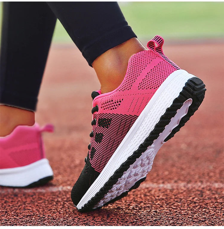 Tênis Esportivos Femininos da Moda para Academia, Tênis de Primavera com Cores Mistas, Sapatilhas Casuais Femininas, Tênis de Treino, Tenis Mujer