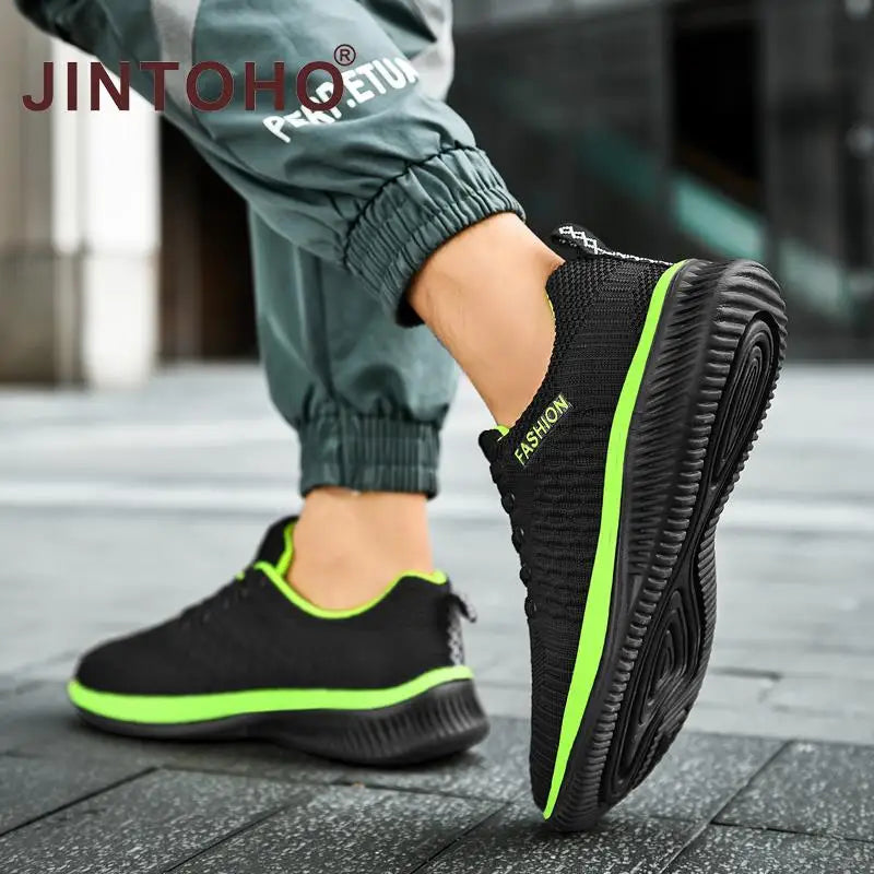 Jintoho marca masculina sapatos de moda casuais sapatos masculinos baratos tênis preto respirável sapatos 2025 tênis masculinos zapatillas hombre