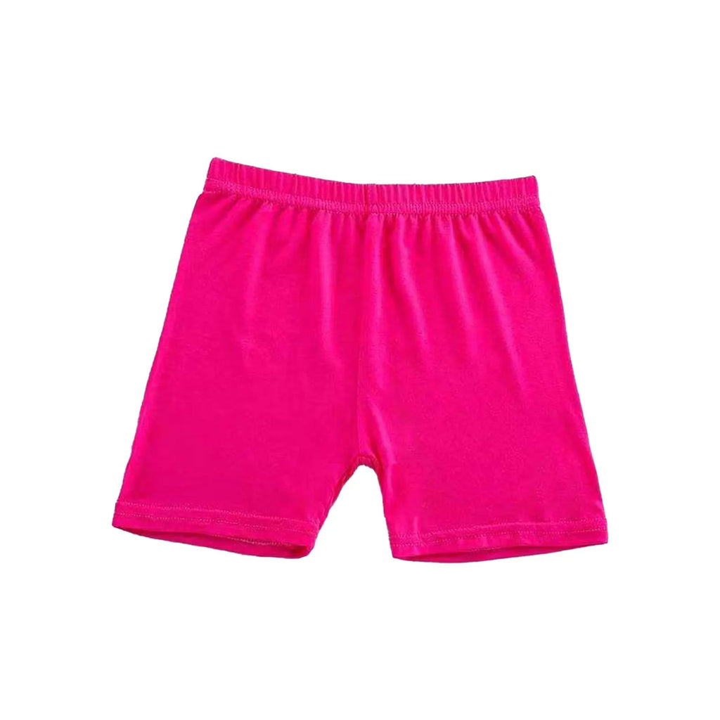 1pc doce cor meninas calças de segurança curtas crianças roupa interior leggings crianças verão bonito confortável shorts cuecas para 4-6y