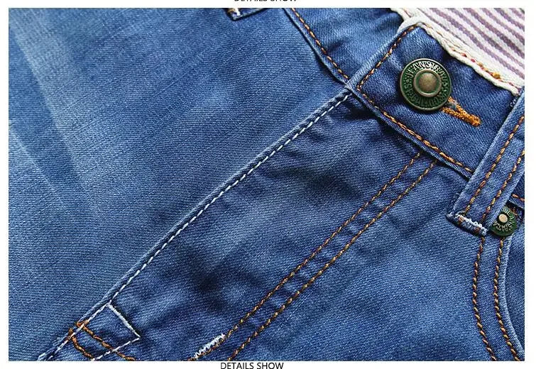 Verão shorts de brim fino para homens de boa qualidade shorts de brim homens de algodão sólido em linha reta jeans shorts masculinos azul casual jeans tamanho 40
