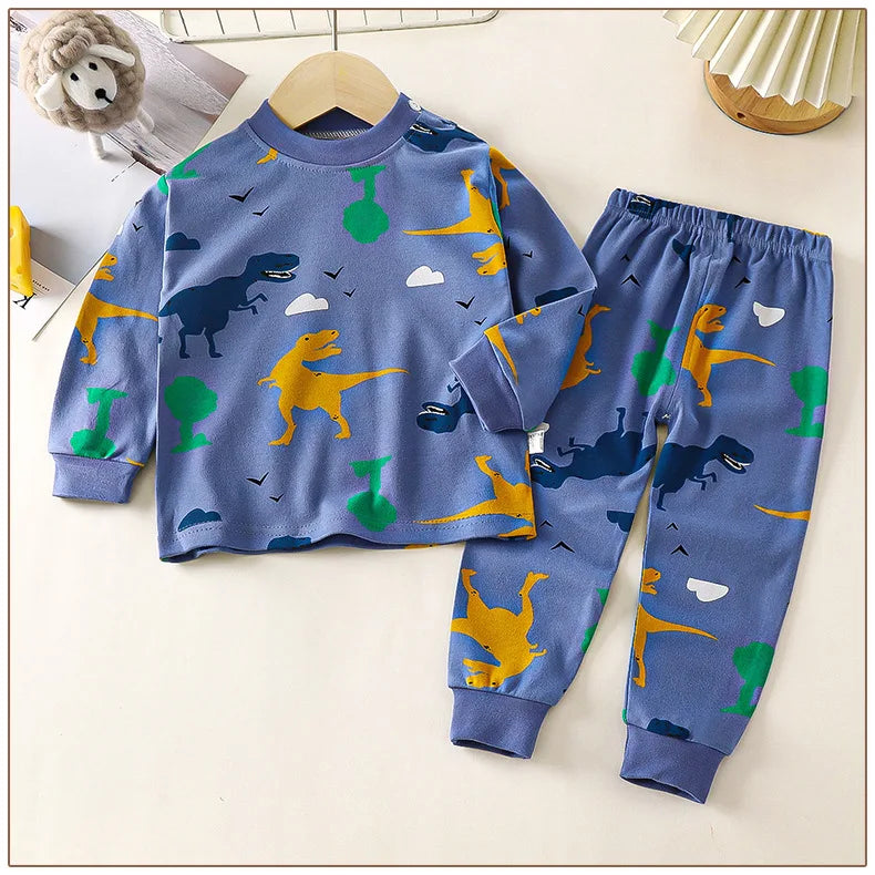 Crianças roupas conjuntos de roupas infantis meninos meninas algodão outono inverno roupas calças pijamas roupa interior