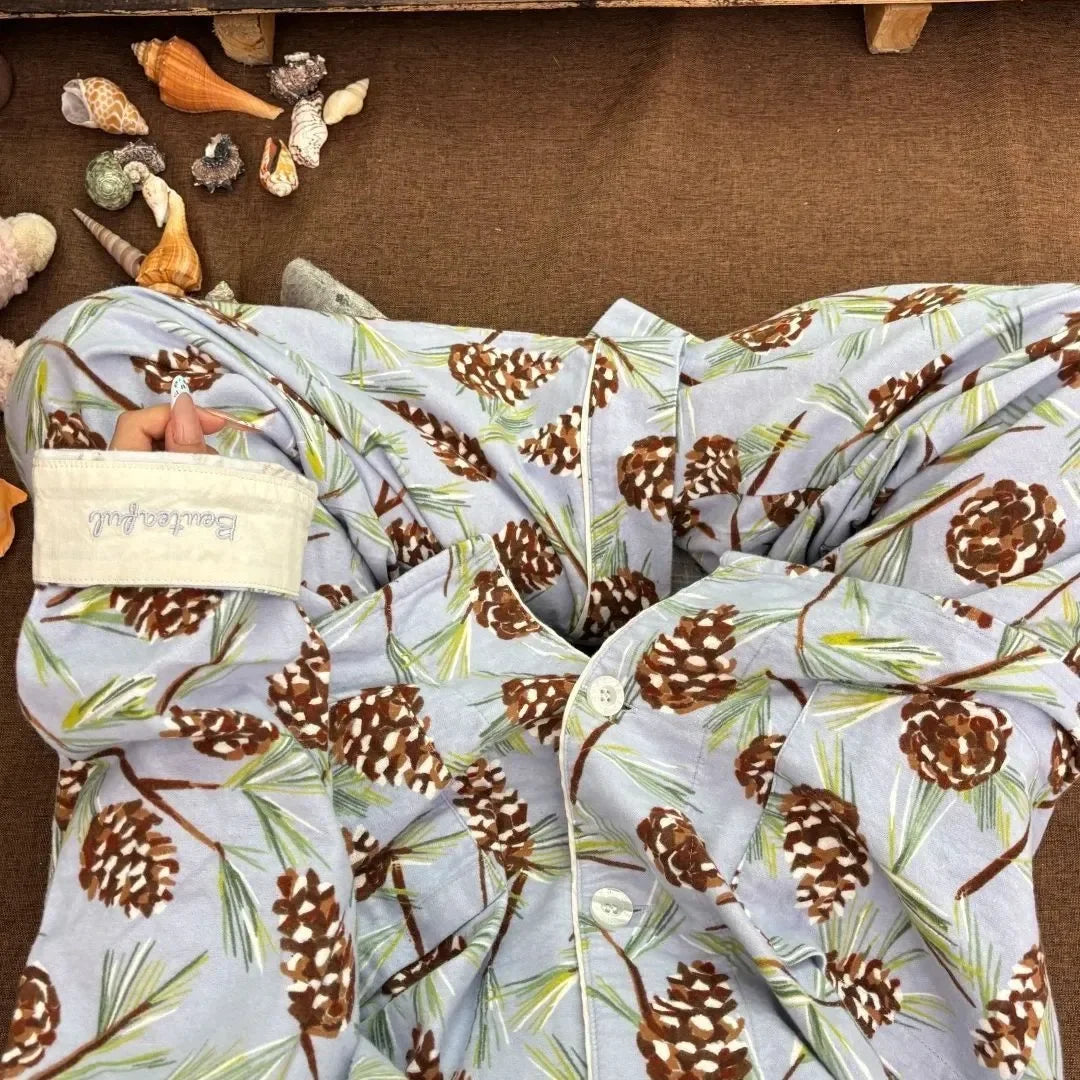 Pijama de algodão macio conjunto de pijamas femininos bonito dos desenhos animados pijamas impressão pijamas elegantes calças superiores 2 pçs femme nightwear loungewear