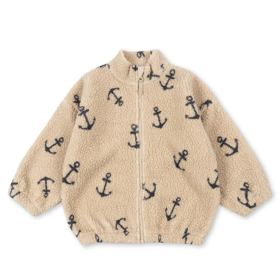 2024 inverno ks crianças algodão lã de cordeiro quente outerwear roupas meninas impressão casacos do bebê meninos mais jaquetas de lã crianças roupas