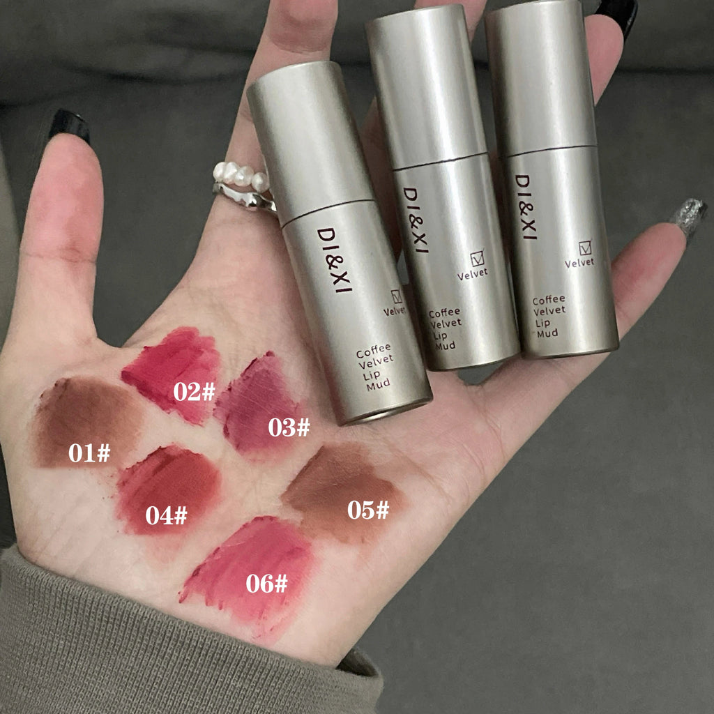 Batom fosco de veludo vermelho escuro, à prova d'água, longa duração, fosco, brilho labial, copo antiaderente, maquiagem labial, maquiagem cosmética