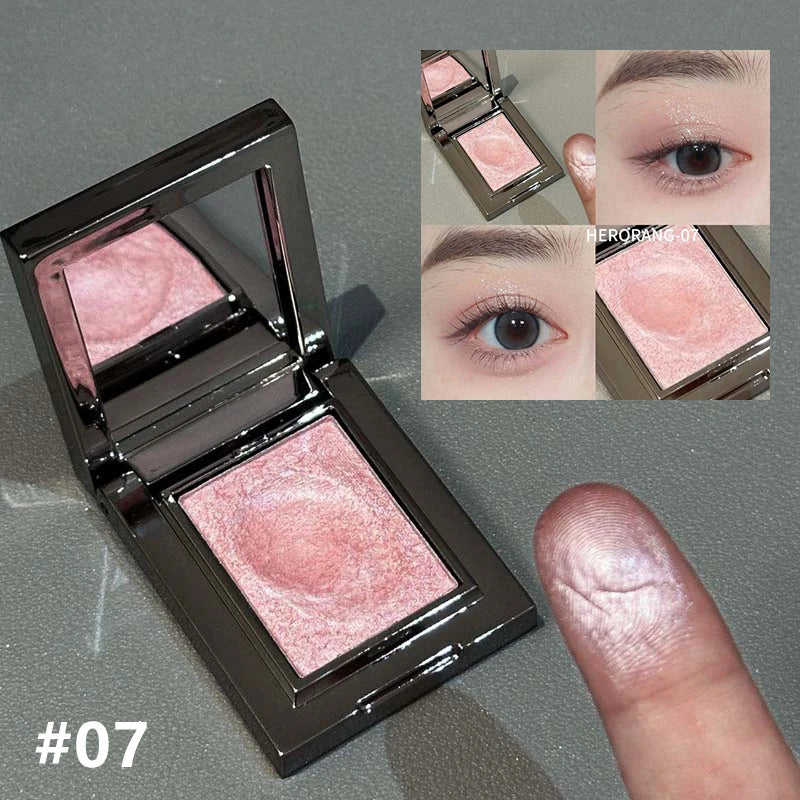 Camaleão paleta de sombra verde escuro fino fácil de aplicar espumante perolado purê de batata sombra de olho iluminando maquiagem
