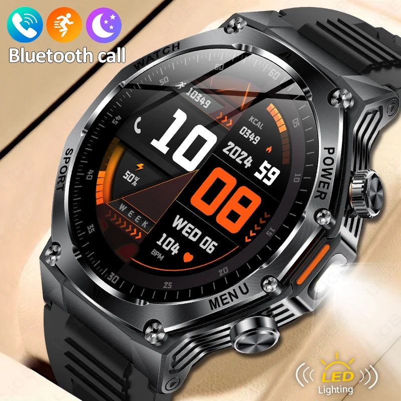 Novo relógio inteligente masculino 2025 chamada bluetooth um clique conexão relógios ip67 à prova dip67 água 800mah bateria smartwatch homem android ios