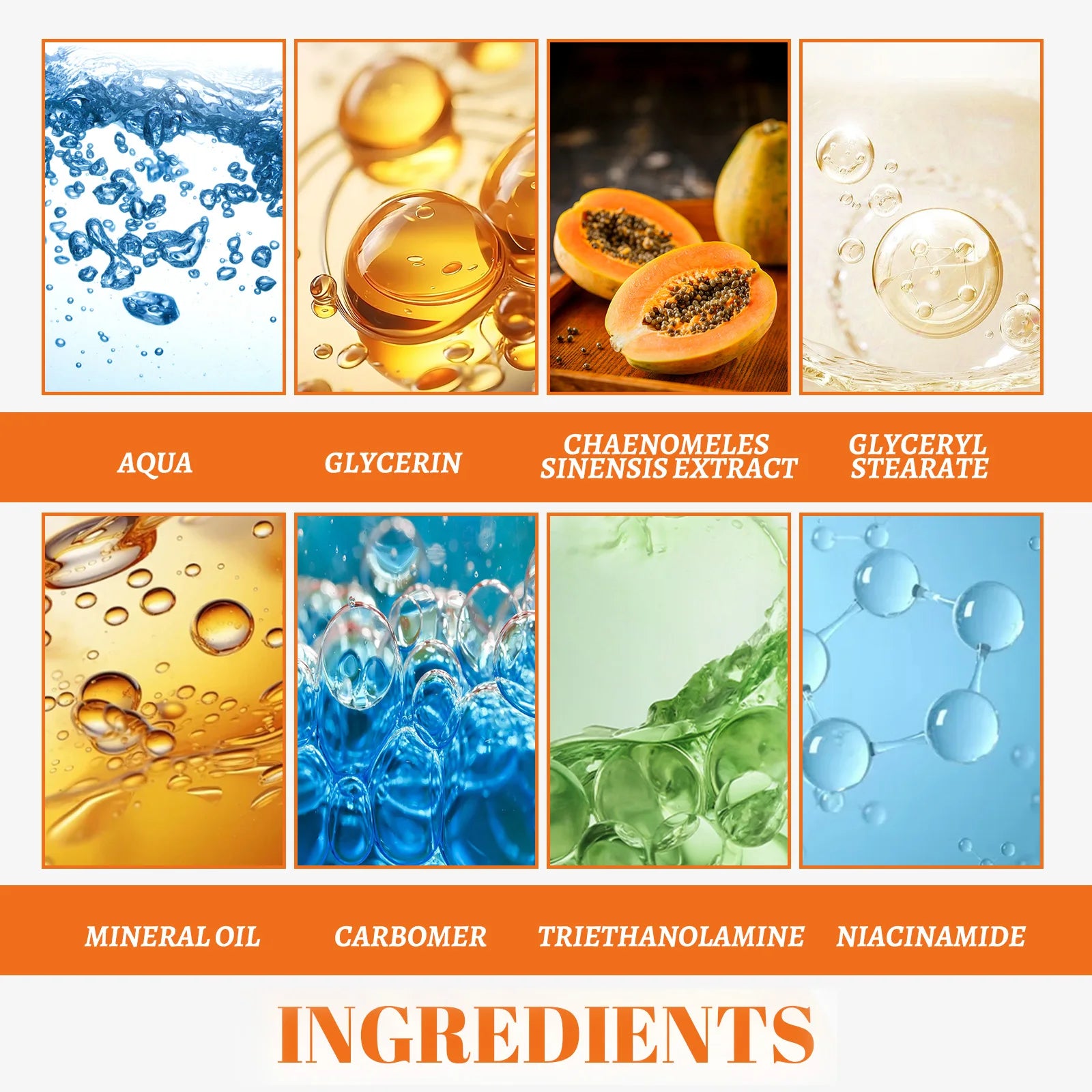 Creme iluminador de mamão, cuidados com manchas escuras e hidratante de tom uniforme, creme facial nutritivo diário