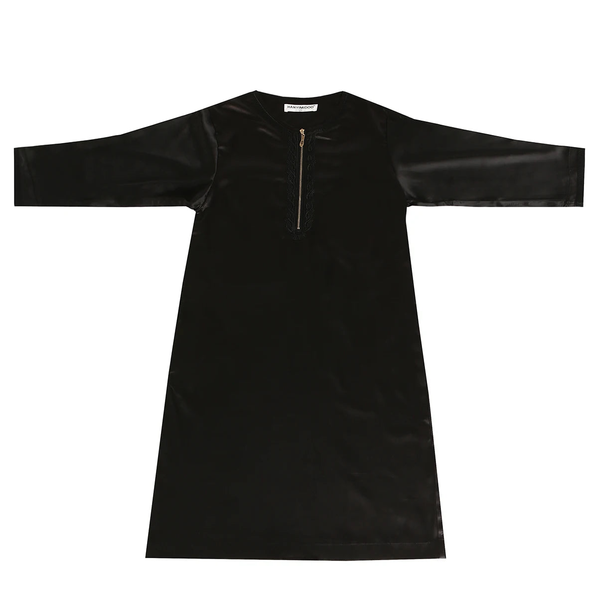 Crianças muçulmanas Abaya Ramadan Jubba Prayer Thobe, vestido longo islâmico para crianças, vestido com o pescoço para meninos, Kaftan Dubai e árabe