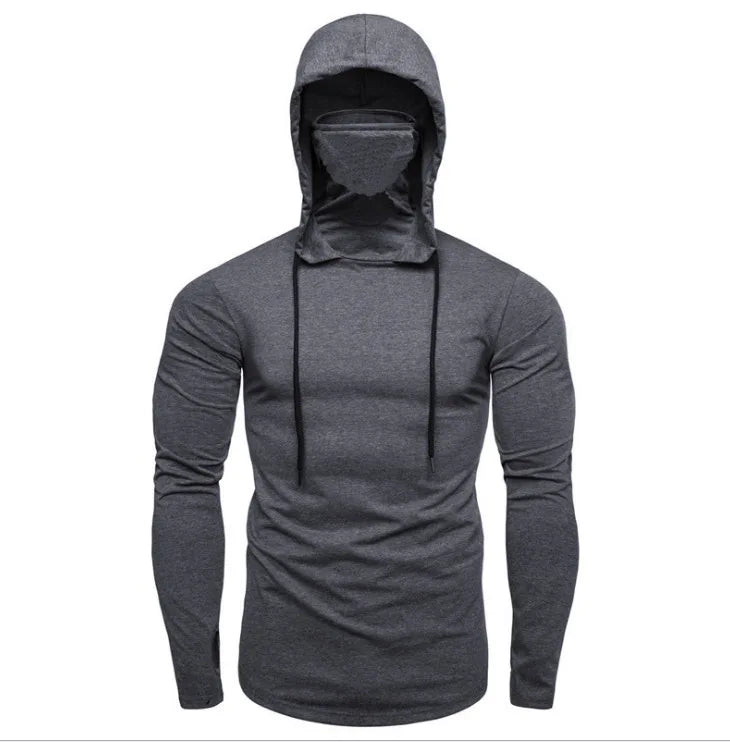Moletons masculinos hoodies manga cheia casual regular topos sólido moletom com zíper simples cordão topo fino ajuste outono 2024