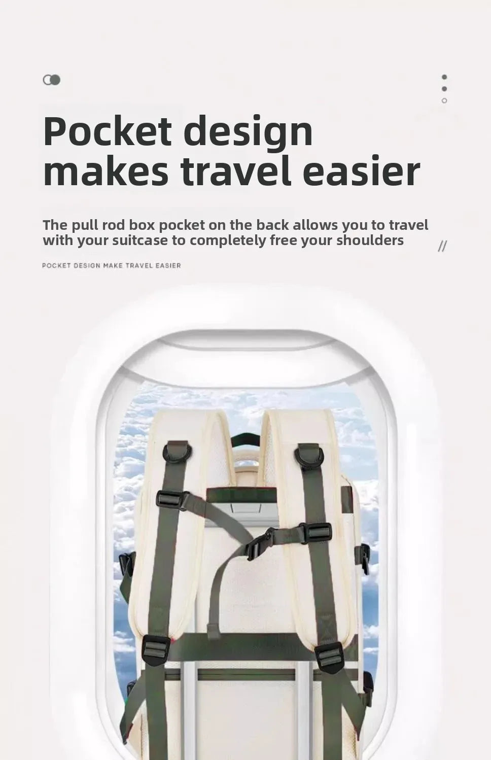 Mochila de viagem expansível de grande capacidade, bolsa de ombro dupla para viagens de negócios, montanhismo e transporte de computador