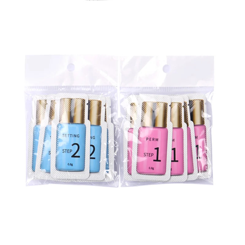 Lash Lift Loção Sachet, Perm e Setting Loção, Ferramentas de Maquiagem dos Olhos, 8-12 Minutos, 0,8g por Saco, 10 Pares por Lote