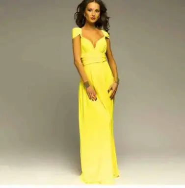 Vestido Maxi Club Boho para mulheres, bandagem vermelha, vestido de festa longo, madrinhas multiway, robe infinito conversível, sexy