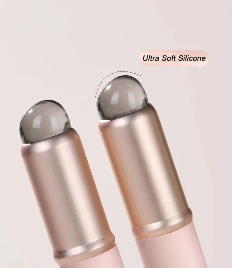 Pincel labial de silicone atualizado com capa, pincel corretivo angular, aplicação de batom, bálsamo de manchas, pincel de maquiagem labial, ferramenta cosmética