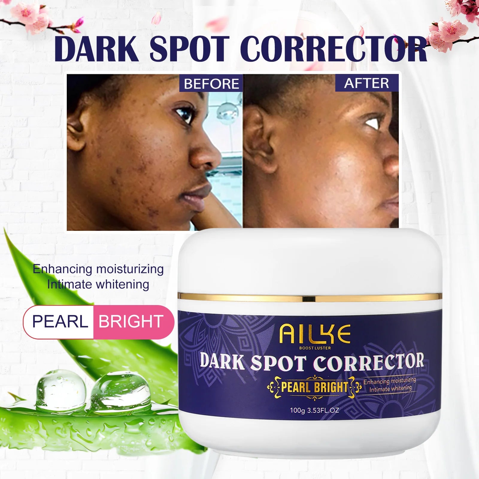 AILKE Glutationa 5 em 1 Kit de cuidados com a pele feminina, com loção corporal, soro, creme para remoção de manchas escuras, creme corporal, sabonete iluminador
