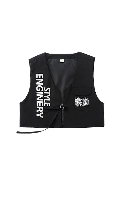 Conjunto de camiseta e calças infantis legais, trajes de jazz, Hip Hop Streetwear, roupas femininas, moda feminina, corredores de rua, colete infantil