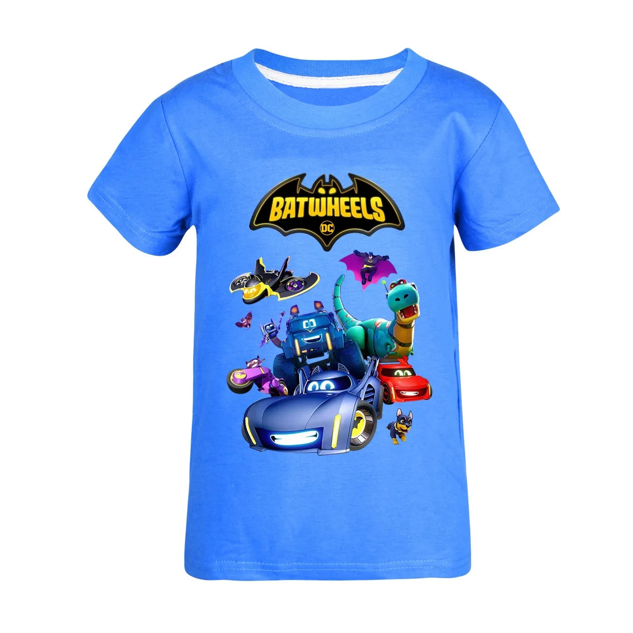 Engraçado batwheels manga curta crianças roupas camisetas verão crianças topos dos desenhos animados camisetas casuais de algodão meninos meninas clothes3057