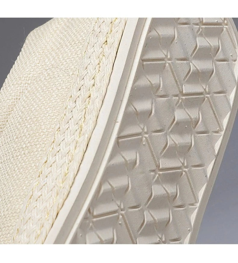Sapatos de Pescador em Linho, Sapatos de Tecido Masculinos Modernos 2025, Sapatos Casuais Masculinos Respiráveis de Verão
