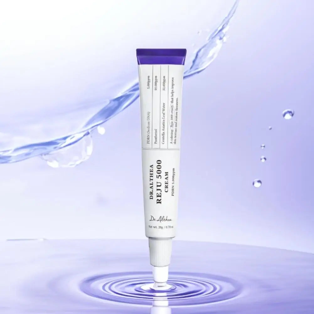 Creme Facial Calmante PDRN REJU 5000 com Pantenol e Centella Asiatica para Redução de Rugas, Cuidado Facial, Skincare Coreano