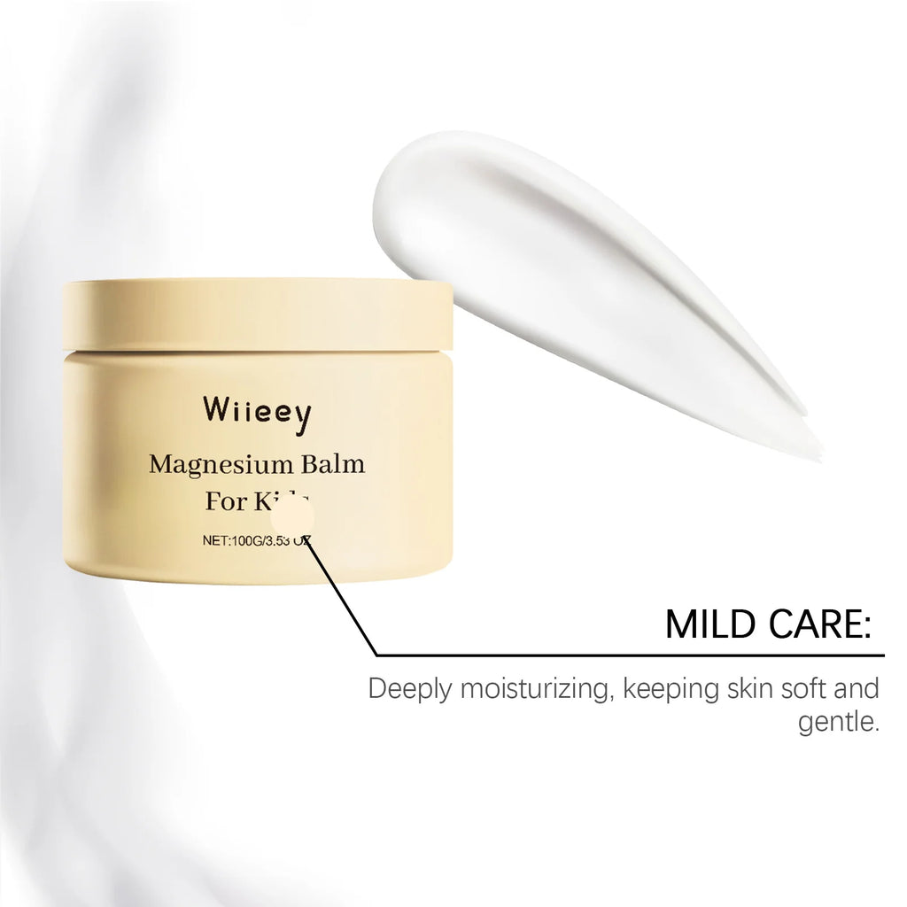 Creme de magnésio para crianças, melhor sono, nutritivo, hidratante, fragrância duradoura, calmante, refrescante, relaxante, mente corporal, bálsamo de magnésio