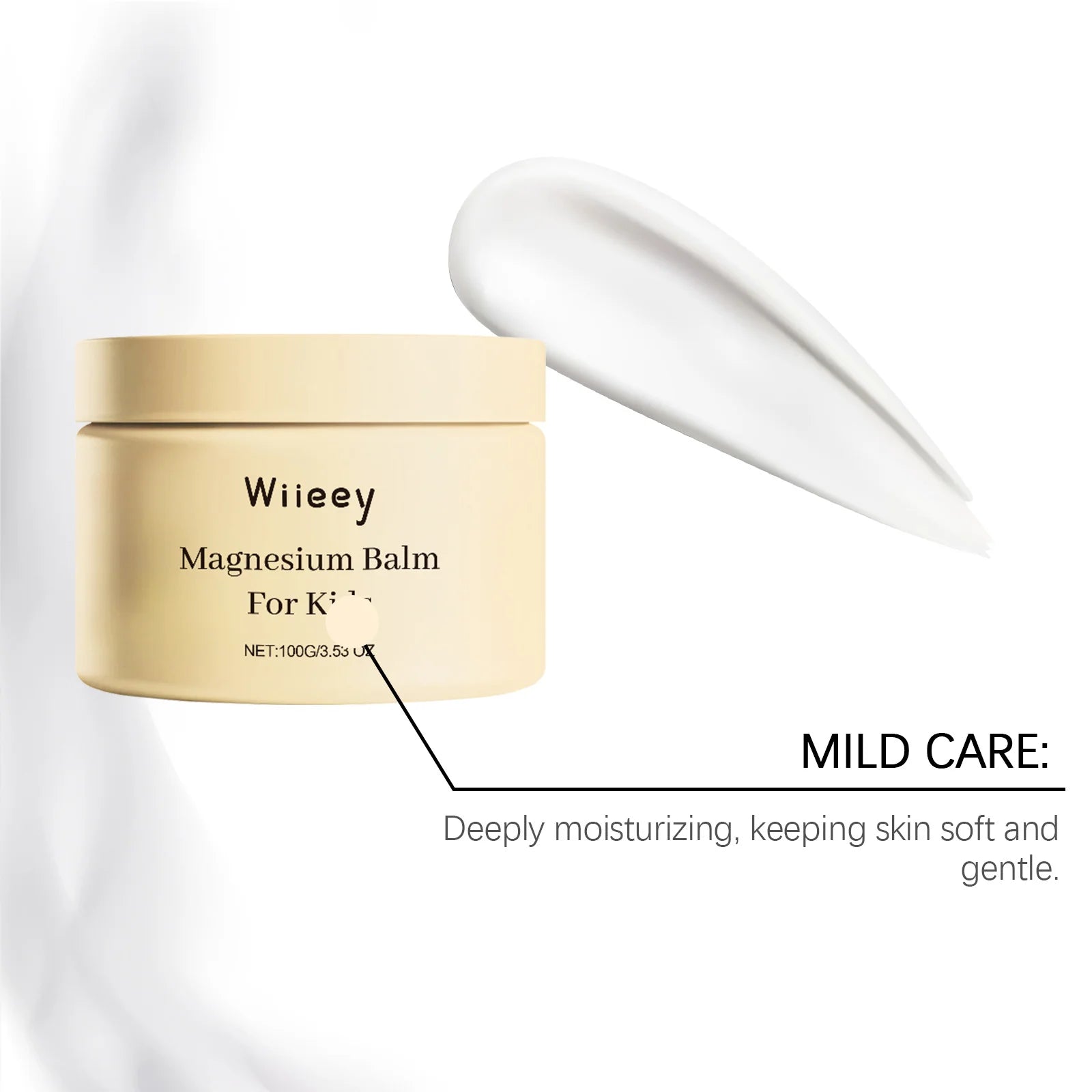Creme de magnésio para crianças, melhor sono, nutritivo, hidratante, fragrância duradoura, calmante, refrescante, relaxante, mente corporal, bálsamo de magnésio