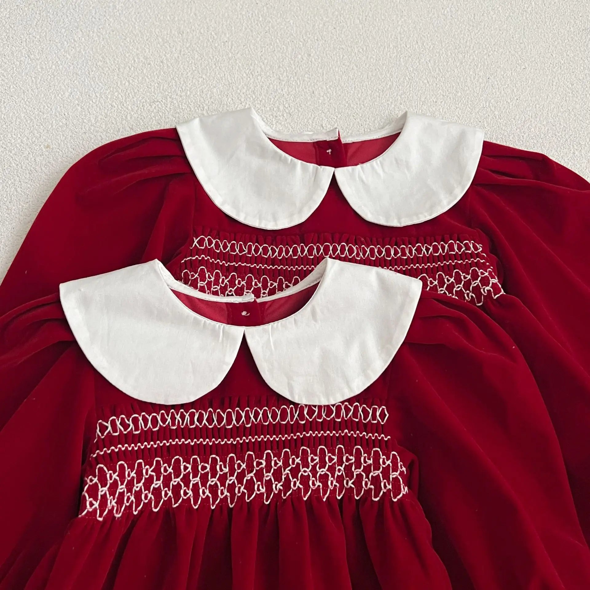 Vestido de manga comprida infantil, Roupas para bebês, Doce cor sólida, Novo, Primavera, Outono