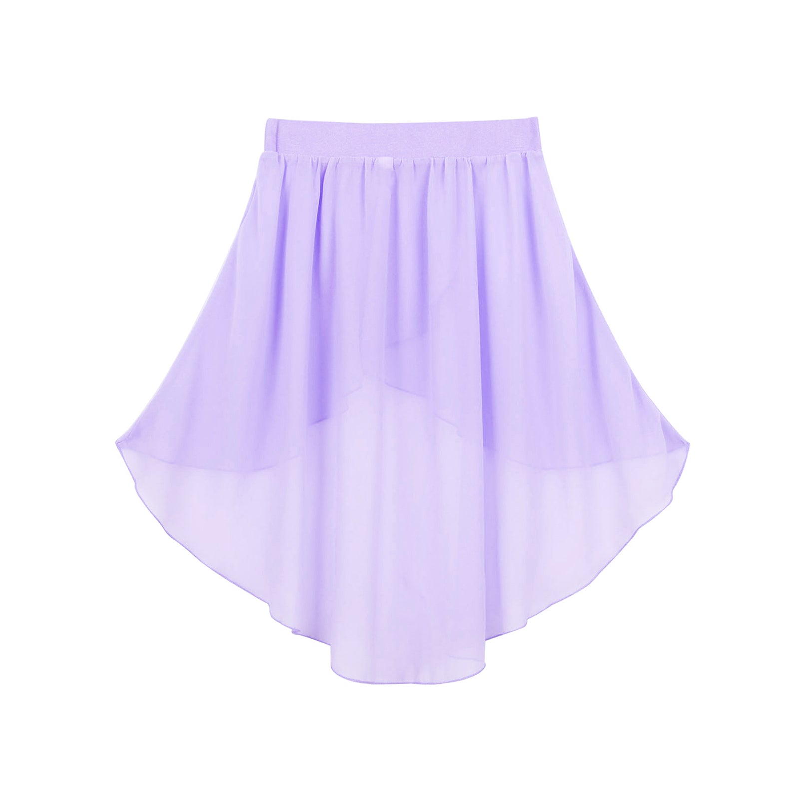Crianças meninas cintura elástica oi-baixo chiffon saia moderna dança lírica jazz latino cha-cha ballet patinação desempenho roupas