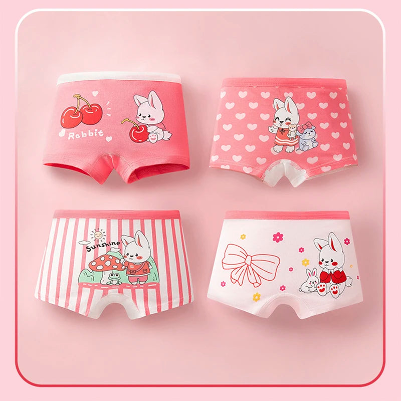 Meninas roupa interior menina boxer shorts 2-14 anos estudante princesa dos desenhos animados calcinha de algodão respirável crianças boxer cuecas