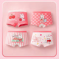 Meninas roupa interior menina boxer shorts 2-14 anos estudante princesa dos desenhos animados calcinha de algodão respirável crianças boxer cuecas