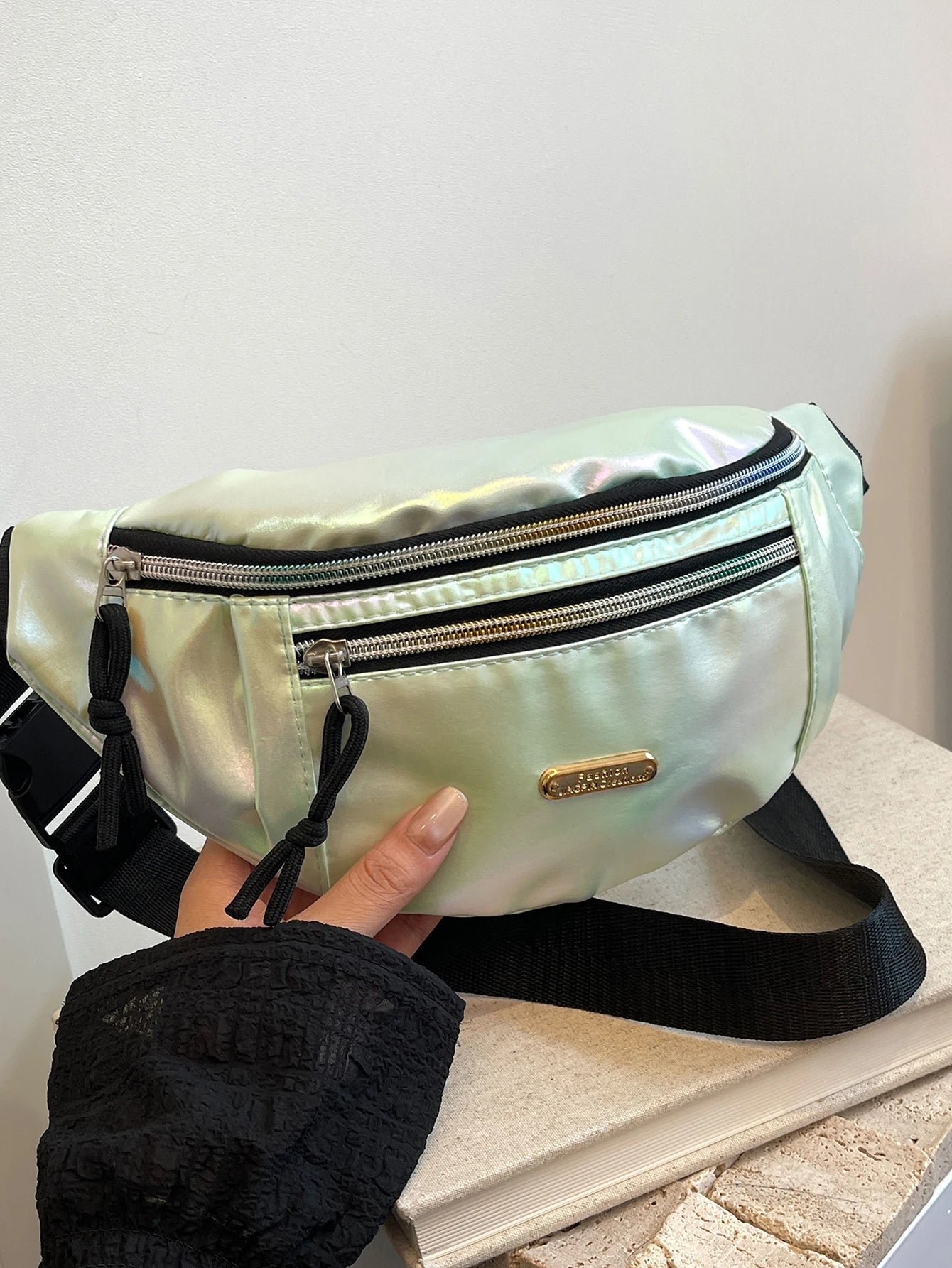 Crossbody Fanny Pack para homens e mulheres, Bolsa de cintura, Bolsa de cinto para viagem, caminhada, corrida, caminhada, ciclismo, Easy Carry, qualquer telefone, carteira