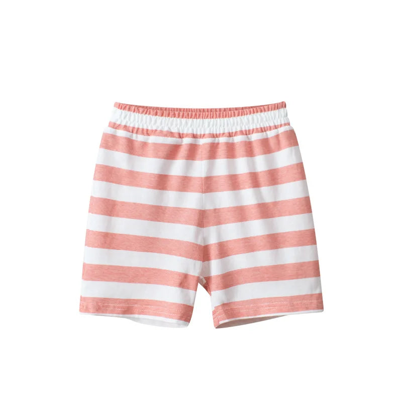 2023 Verão Crianças Dinossauro Carro Shorts Dos Desenhos Animados para o Menino 100% Algodão Puro Crianças Meninas Esportes Casual Meia Calças para Idades 1-9 Crianças