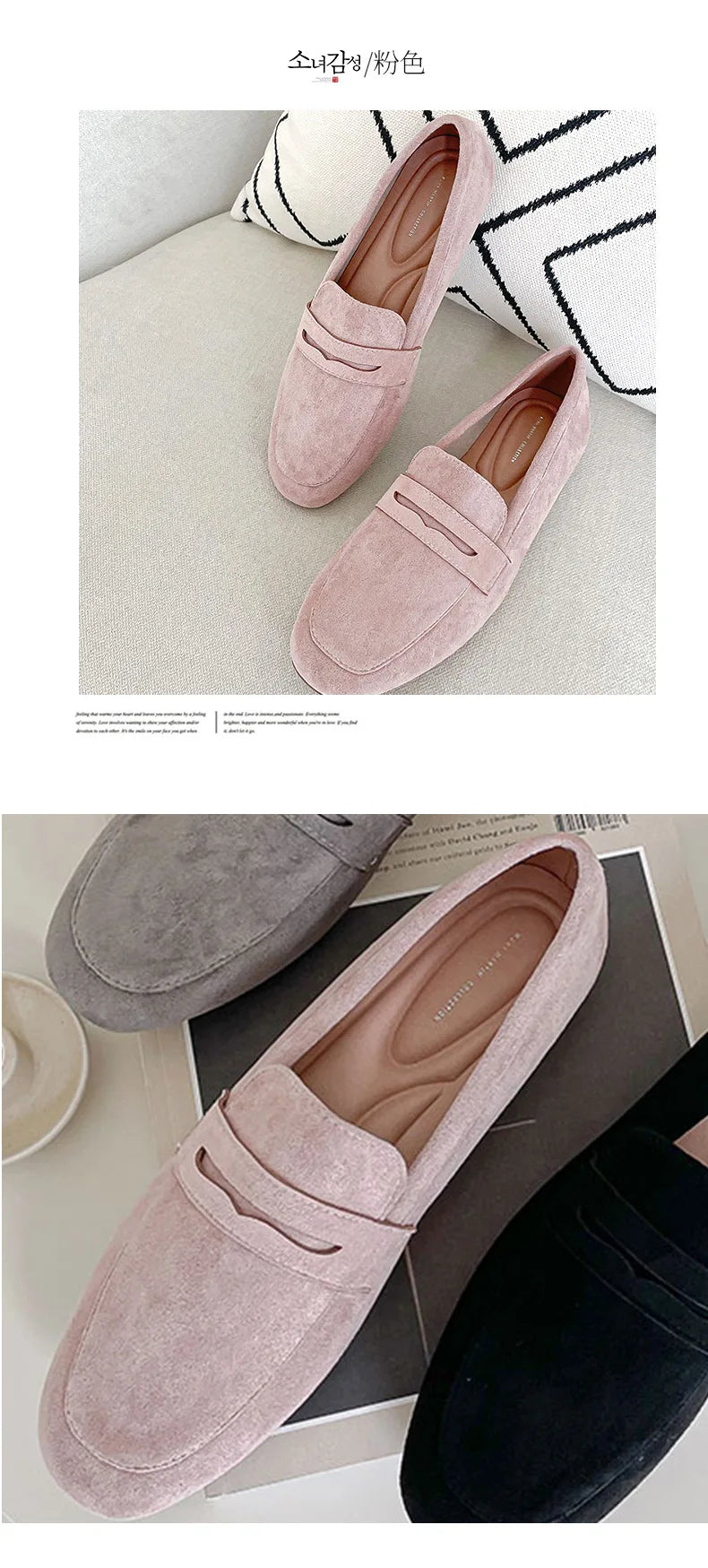 2025 novas mulheres sapatos planos mulher mocassins primavera outono casual camurça deslizamento em sapato mulher confortável sapato leve mujer sapato