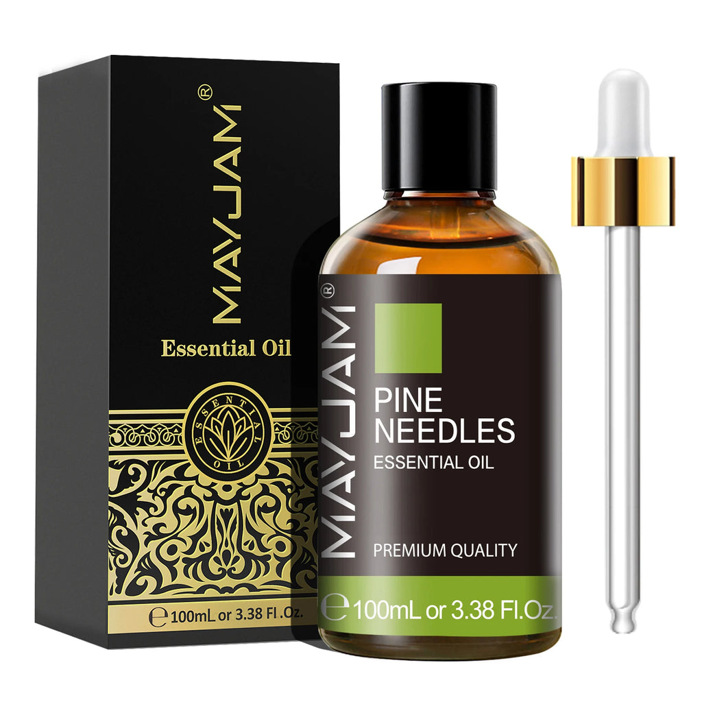 Óleo Essencial MAYJAM 100ml para Difusor Umidificador, Aroma de Baunilha, Lavanda, Bergamota, Sândalo e Agulhas de Pinheiro, Frete Grátis