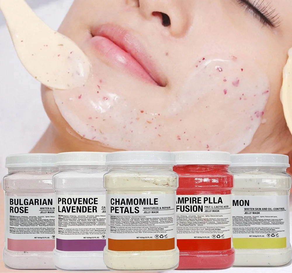 6 PCS Jelly Mask Powder Atacado 650G Máscaras Profissionais Salão de Beleza Use Produtos de Cuidados com a Pele Facial